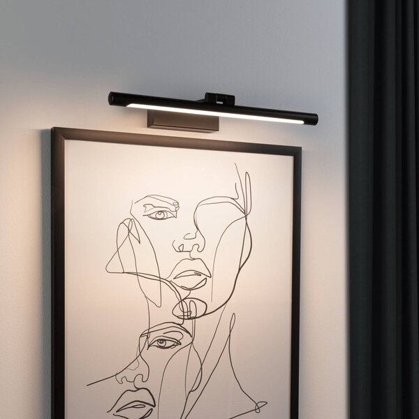 Paulmann Mingo LED obrazové světlo 41,5 cm černé, Černá, Obývací pokoj / jídelna, kov, Moderní