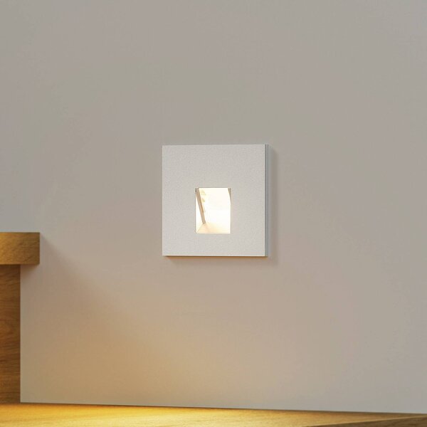 Arcchio LED vestavné svítidlo Vexi, 7,5 cm x cm, stříbrná,, stmívatelný, Hliník / šedá / zinek, Obývací pokoj / jídelna, Hliník, Moderní, Zapuštěné hranaté