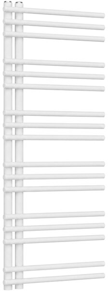 Koupelnový radiátor Burke - L/P - asymetrické připojení 50mm - 430 W - bílá lesklá - 1200x500 mm