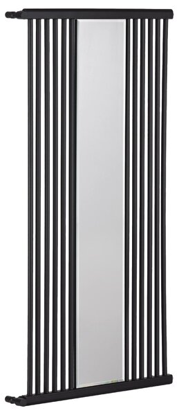 Koupelnový radiátor Maximus - boční připojení - 735W - černá matná - 1510x740 mm