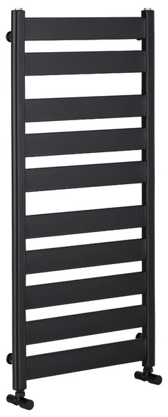 Koupelnový radiátor Marco - boční připojení - 816W - černá matná - 1125x550 mm