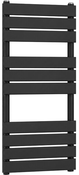 Koupelnový radiátor Claude - boční připojení - 480 W - černá matná - 1000x500 mm