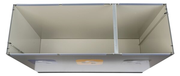 Alda Sestava na tříděný odpad Eko Station 3 x 60 l, lakovaná ocel, šedá