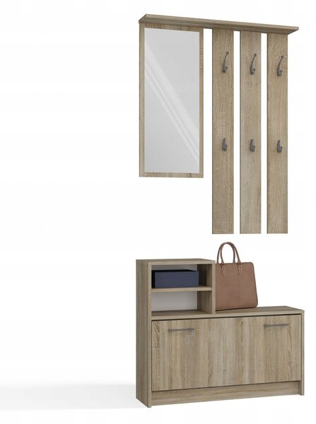Šatní skříň TopEshop GAR SONOMA 85 x 180 x 24 cm dub sonoma