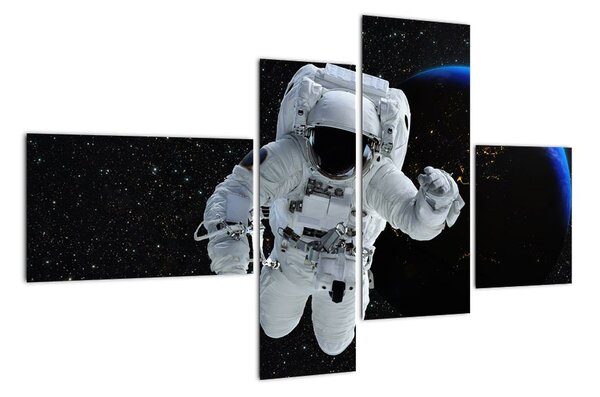 Obraz astronauta ve vesmíru (110x70cm)