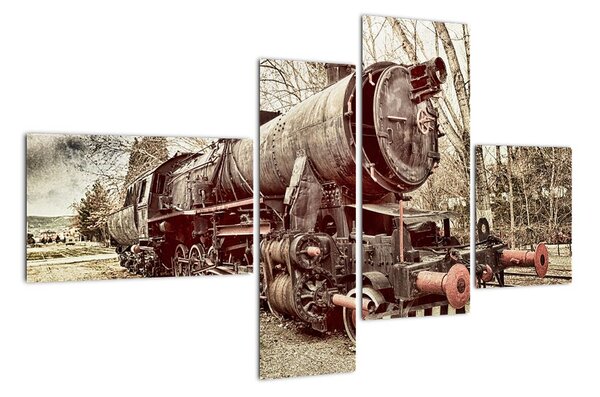 Obraz lokomotivy (110x70cm)