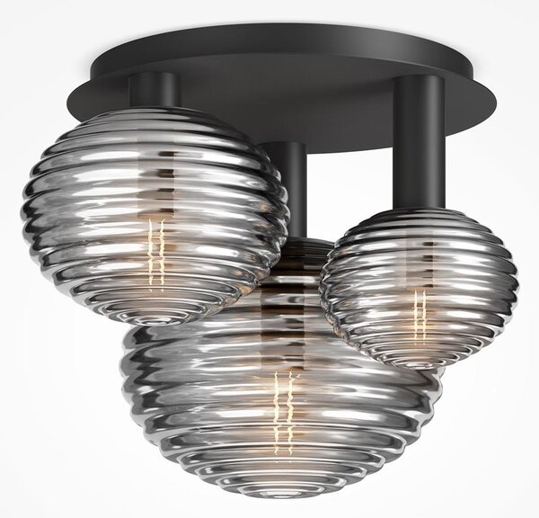 Maytoni Designové stropní svítidlo REELS, 40W, v. 38,5 cm, 3xE14 Barva: Černá