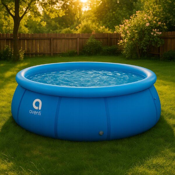Avenli kulatý modrý expanzní Bazén 420 cm 84 cm 7820 l