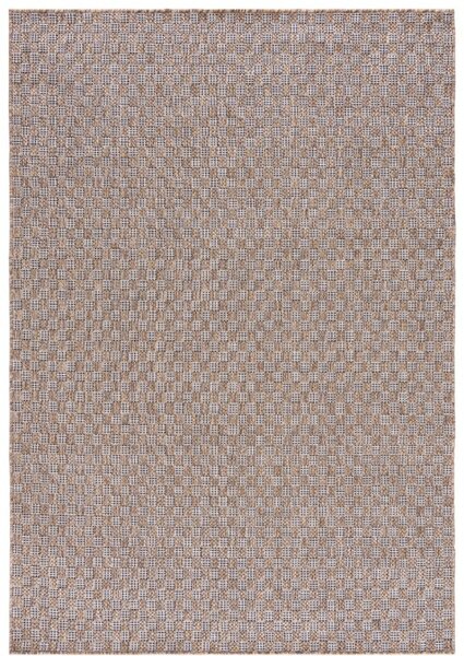 Makro Abra Kusový koberec venkovní VERANDA KM26A Sisalový hnědý Rozměr: 200x200 cm