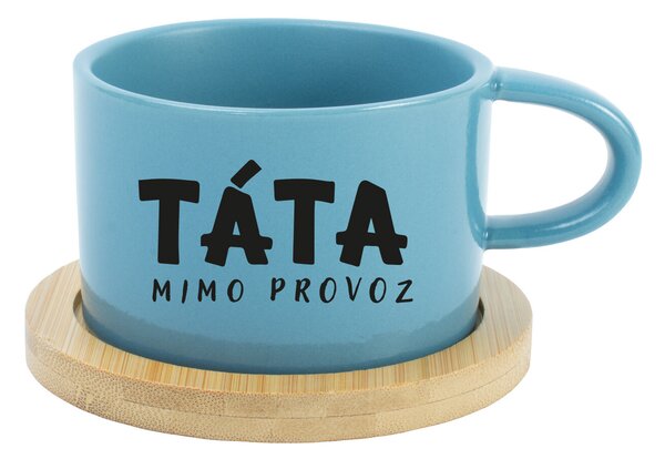 TÁTA MIMO PROVOZ - modrý hrníček makronka 200 ml