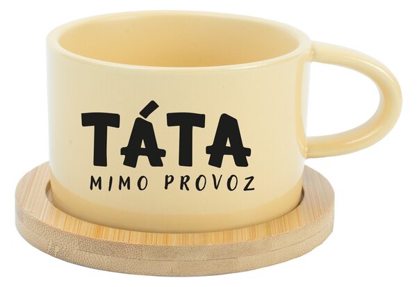 TÁTA MIMO PROVOZ - žlutý hrníček makronka 200 ml
