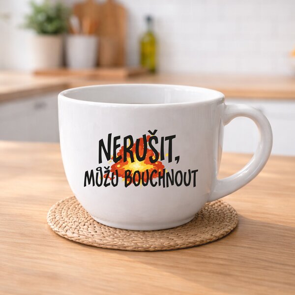 NERUŠIT, MŮŽU BOUCHNOUT. - keramický hrnek 400 ml