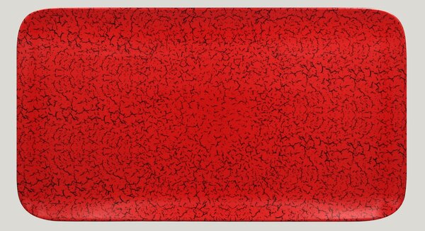 Talíř obdélníkový 38 x 21 cm - červená