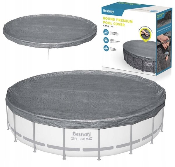 Bestway Krycí Plachta na bazén o průměru 549 cm, ŘADA PREMIUM 58953