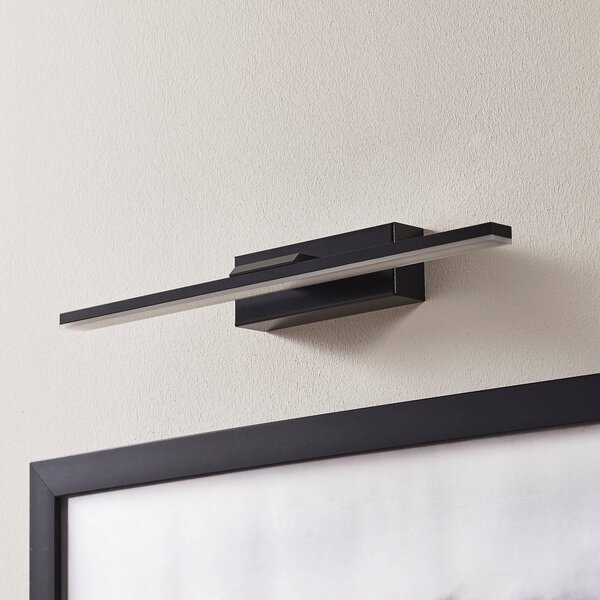 MCJ Nástěnné svítidlo LED Miroir 40 cm černé 4000K, Černá, Koupelna, Hliník, Moderní