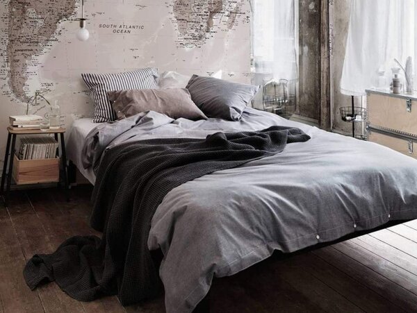 Textil Antilo Pléd Lander Grey, šedý, 130x170 cm