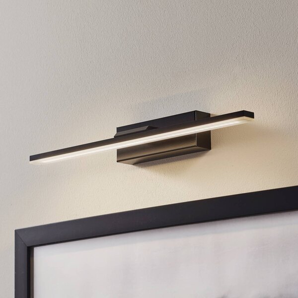 MCJ Nástěnné svítidlo LED Miroir 40 cm černé 4000K, Černá, Koupelna, Hliník, Moderní