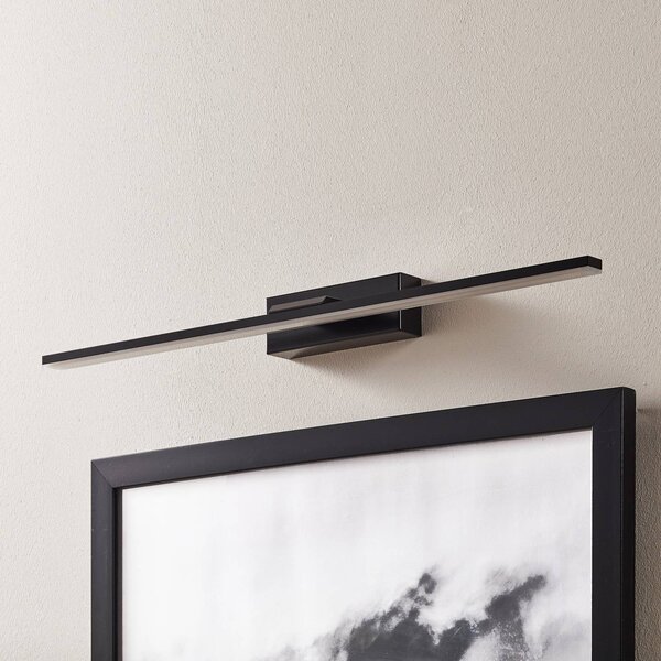 MCJ Nástěnné svítidlo LED Miroir 60 cm černé 4000K, Černá, Koupelna, Hliník, Moderní