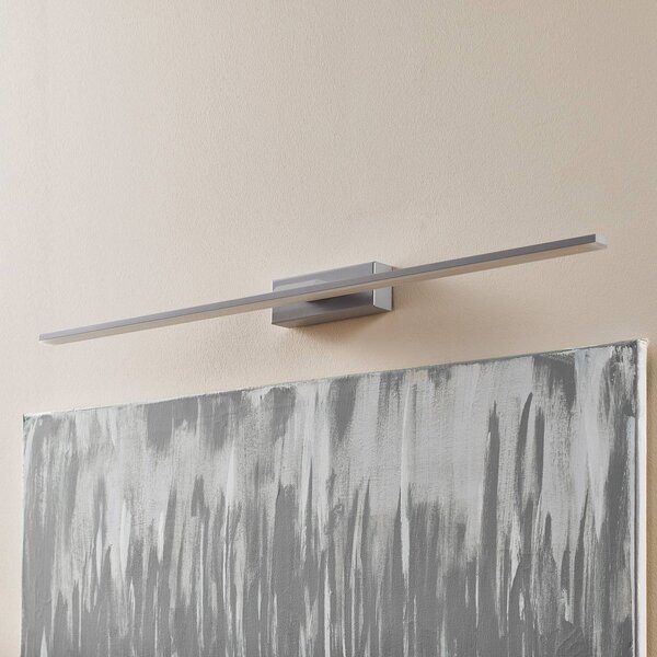 MCJ Nástěnné LED svítidlo Miroir 80 cm hliník 4000K, Hliník / šedá / zinek, Koupelna, Hliník, Moderní