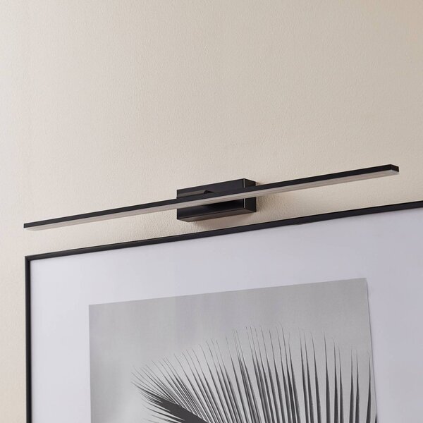 MCJ Nástěnné svítidlo LED Miroir 80 cm černé 3000K, Černá, Koupelna, Hliník, Moderní