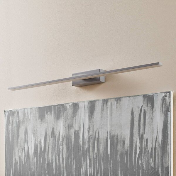 MCJ Nástěnné svítidlo LED Miroir 80 cm hliník 3000K, Hliník / šedá / zinek, Koupelna, Hliník, Moderní
