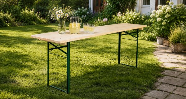 Pivní stůl Standard 200x50cm – masiv borovice