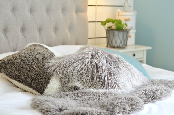 Skinnwille Home Collection Frizzy australská kožešina, šedá