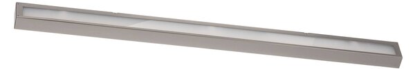 MCJ Nástěnné svítidlo Mera LED, šířka 120 cm, hliník, 4 000 K, Hliník / šedá / zinek, Chodba, kov, Moderní