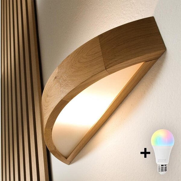 Brilagi - LED RGBW Stmív. nást. svítidlo CARVALHO 1xE27/9W/230V Wi-Fi dub