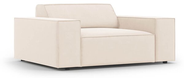 Křeslo judy samet světle béžové