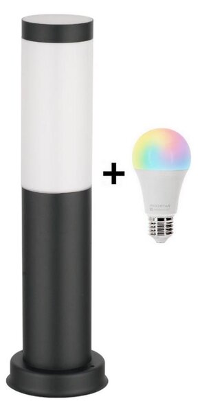 Brilagi - LED RGBW Venkovní lampa 1xE27/9W/230V 40 cm IP44 černá