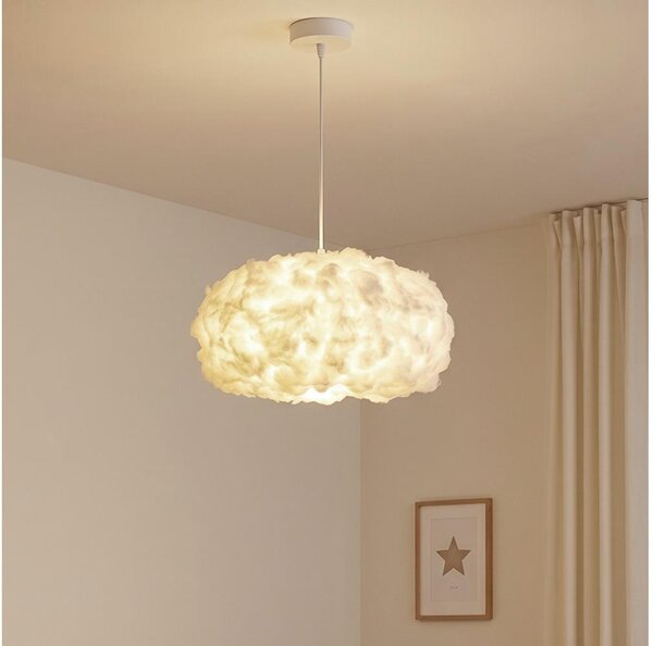 Brilagi - Lustr na lanku SOLEAIR 1xE27/60W/230V pr. 45 cm bílá