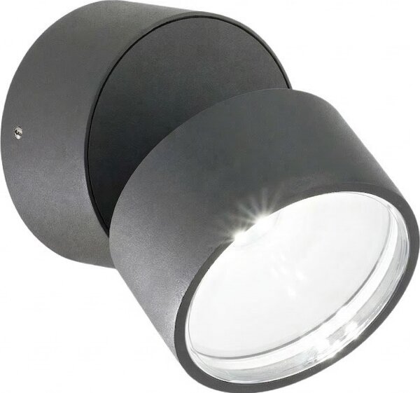 Ideal Lux -LED Venkovní nástěnné svítidlo OMEGA LED/7W/230V CRI 90 IP54 antracit