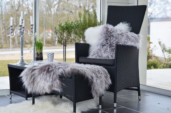 Skinnwille Home Collection Tibetská kožešina, šedá Snowtop, 95x55 cm