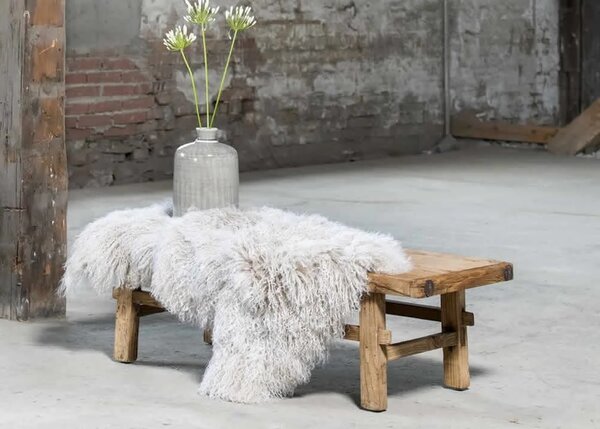 Skinnwille Home Collection Tibetská kožešina Snowtop, světle šedá, 95x55 cm