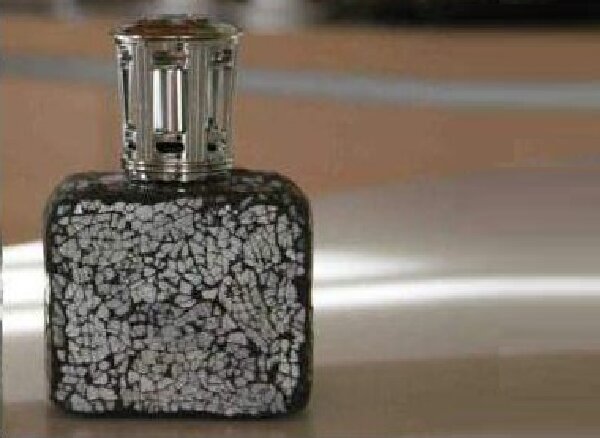 Enzo de Gasperi Katalytická lampa Crackle Quadra, šedá, 300 ml