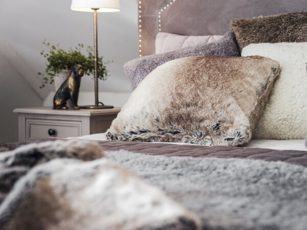Skinnwille Home Collection Povlak na polštář Cozy, umělá kožešina, 45x45 cm