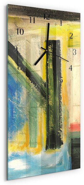 Skleněné hodiny vertikální Vzor zsppc-30x60-00171148