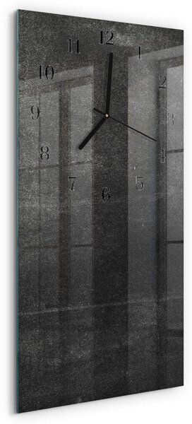 Skleněné hodiny vertikální Grafit zsppc-30x60-00173310