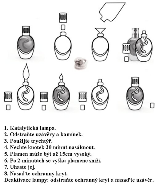 Enzo de Gasperi Katalytická lampa Crackle Ovale, šedá, 500 ml