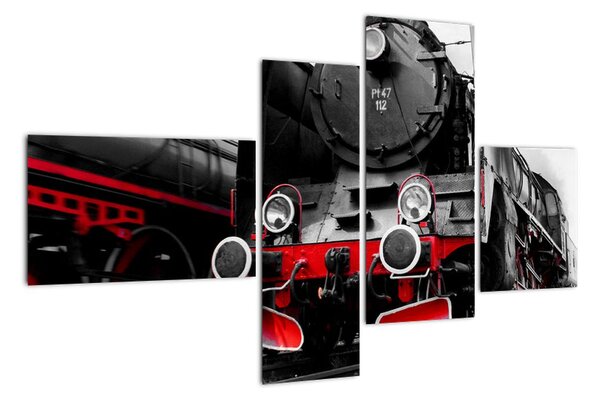 Stará lokomotiva - obraz (110x70cm)