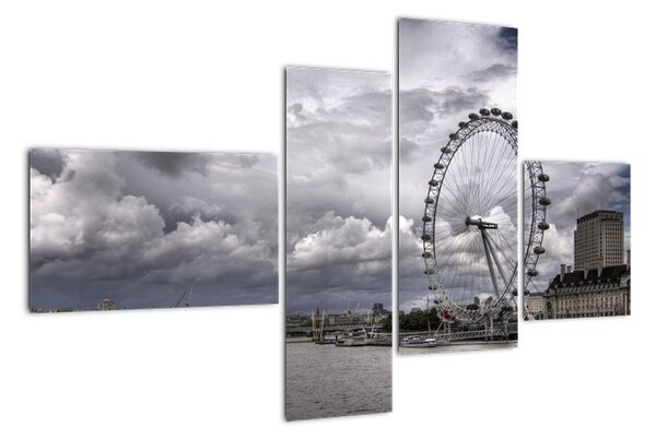 Londýnské oko (London eye) - obraz (110x70cm)