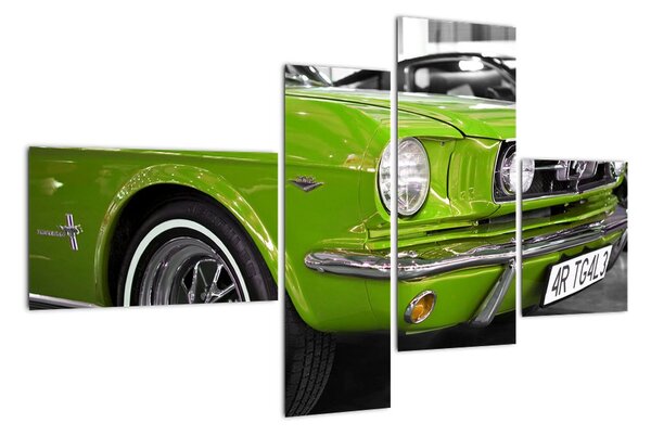 Zelené auto - obraz (110x70cm)