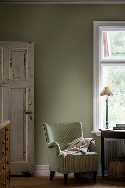 Vliesová tapeta na zeď, zelená, Imitace látky, 4351, Linen, Borastapeter
