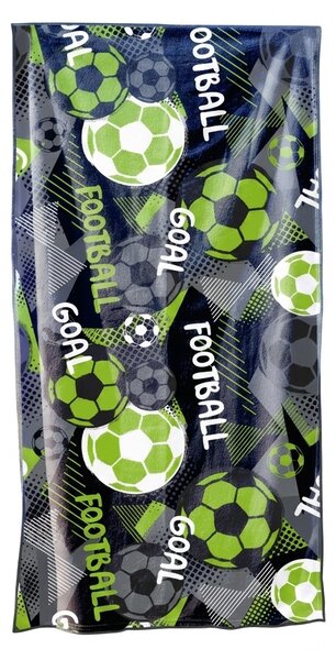 Rychleschnoucí XL plážová osuška GOAL barevná 100 x 180 cm, 100% mikrovlákno