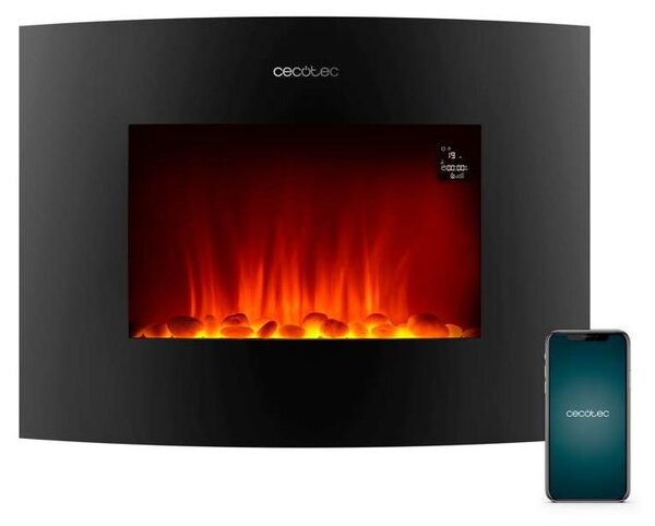 Cecotec 05813, Krb na zeď, Zavřené, Elektrický, Černá, Vnitřní, Obdélníkový