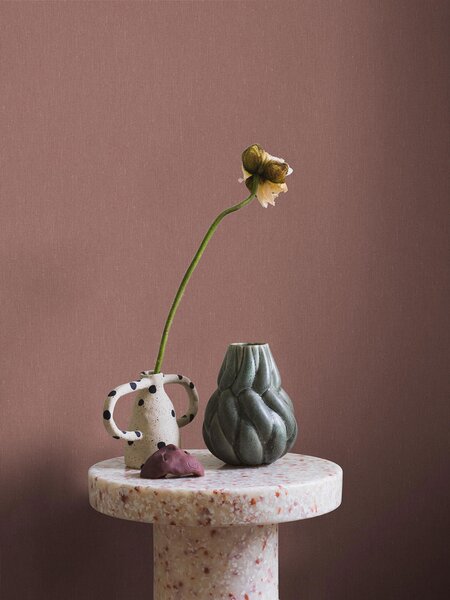 Vliesová tapeta na zeď, červená, Imitace látky,4346 Linen Borastapeter
