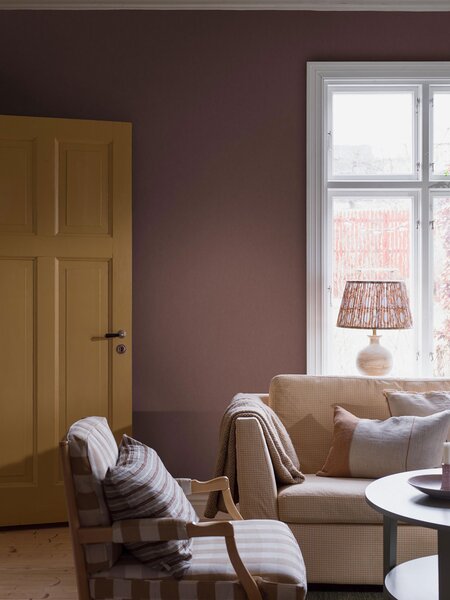 Vliesová tapeta na zeď, červená, Imitace látky,4346 Linen Borastapeter