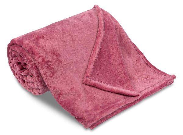Deka z kolekce SLEEP WEEL. Přijemná deka z mikroflanelu ve starorůžové barvě. Rozměr je 150x200 cm