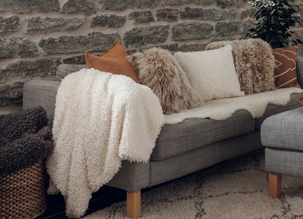 Skinnwille Home Collection Pléd Ulli Ivory, umělá kožešina, 120x180 cm